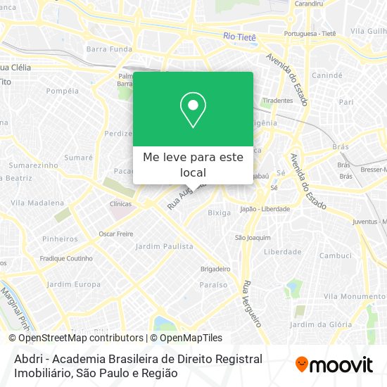 Abdri - Academia Brasileira de Direito Registral Imobiliário mapa