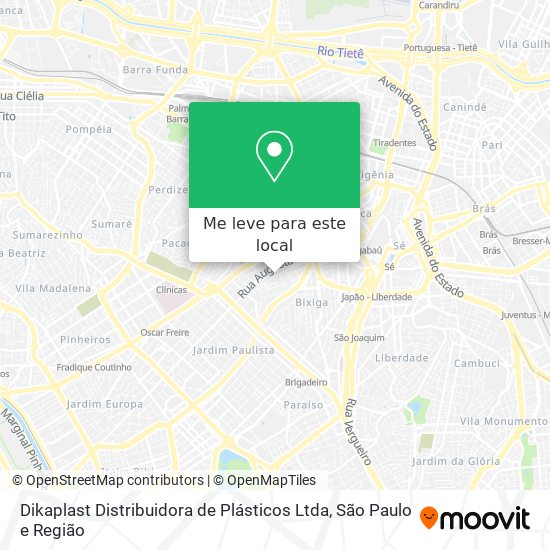 Dikaplast Distribuidora de Plásticos Ltda mapa