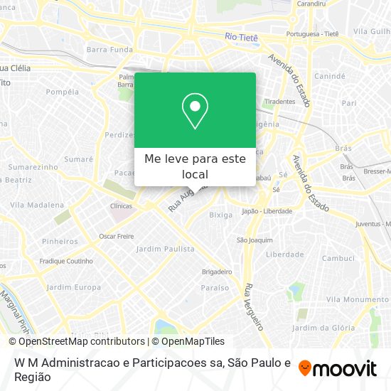 W M Administracao e Participacoes sa mapa