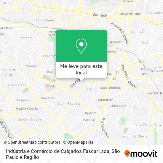 Indústria e Comércio de Calçados Fascar Ltda mapa