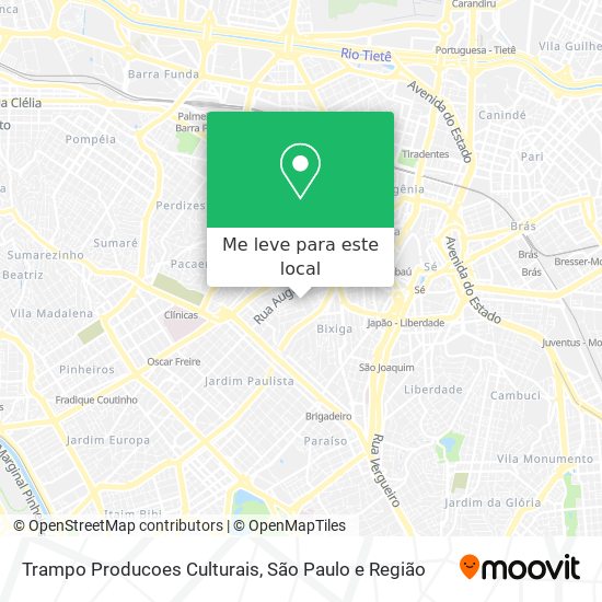 Trampo Producoes Culturais mapa