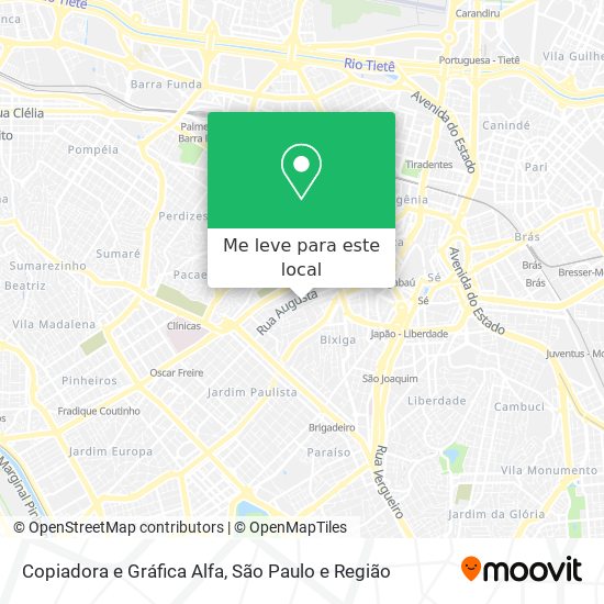 Copiadora e Gráfica Alfa mapa