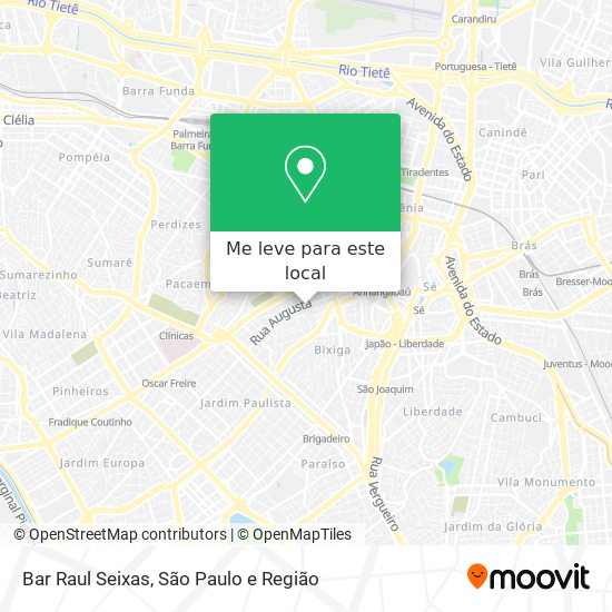 Bar Raul Seixas mapa