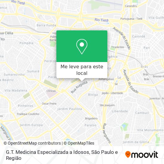 G.T. Medicina Especializada a Idosos mapa