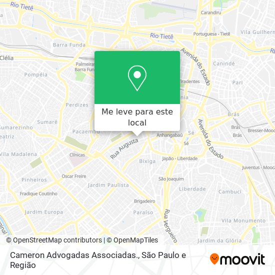 Cameron Advogadas Associadas. mapa