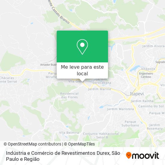 Indústria e Comércio de Revestimentos Durex mapa