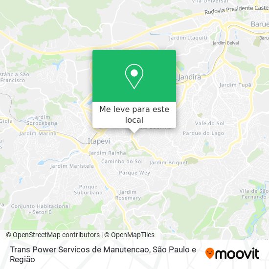 Trans Power Servicos de Manutencao mapa