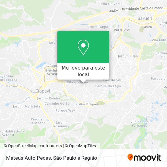 Mateus Auto Pecas mapa