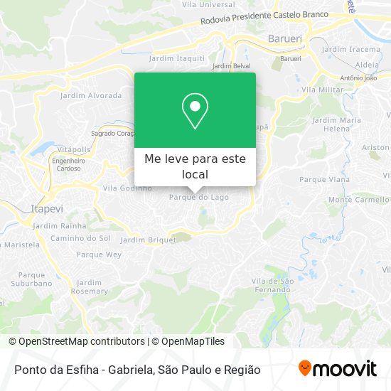 Ponto da Esfiha - Gabriela mapa