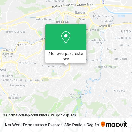 Net Work Formaturas e Eventos mapa
