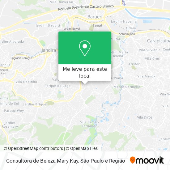 Consultora de Beleza Mary Kay mapa