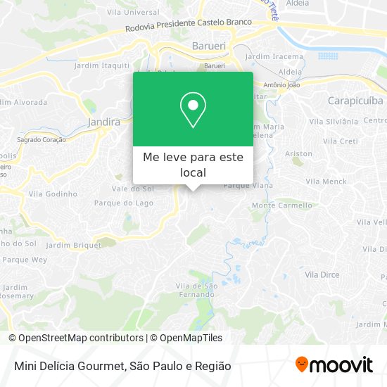 Mini Delícia Gourmet mapa