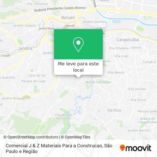 Comercial J & Z Materiais Para a Construcao mapa