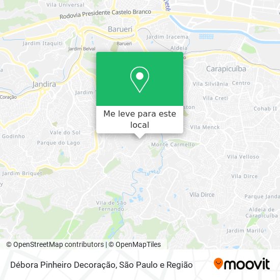 Débora Pinheiro Decoração mapa