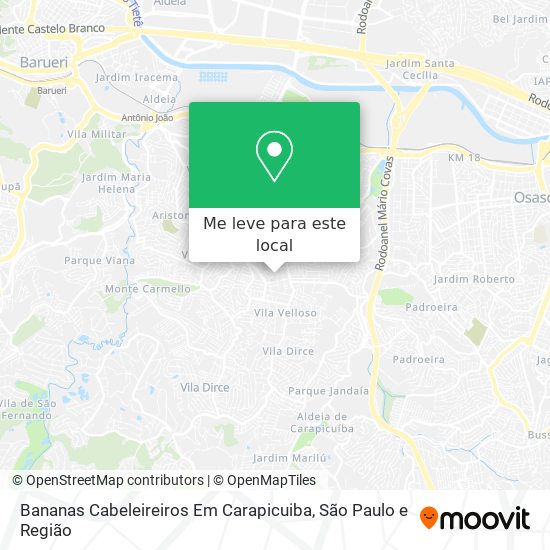 Bananas Cabeleireiros Em Carapicuiba mapa