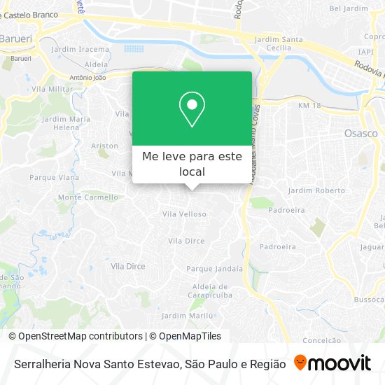 Serralheria Nova Santo Estevao mapa