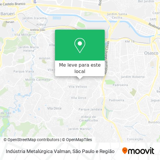 Indústria Metalúrgica Valman mapa
