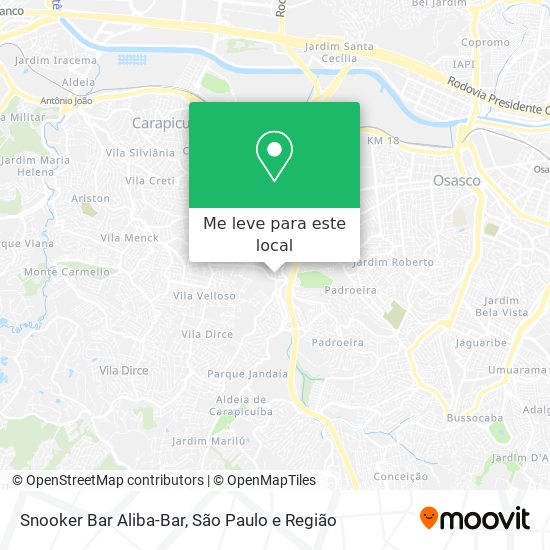 Snooker Bar Aliba-Bar mapa