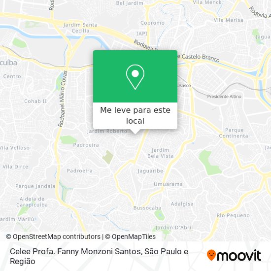 Celee Profa. Fanny Monzoni Santos mapa