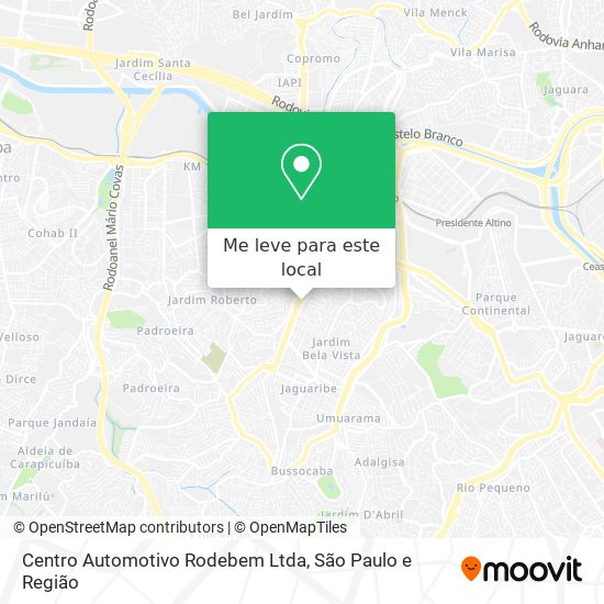 Centro Automotivo Rodebem Ltda mapa