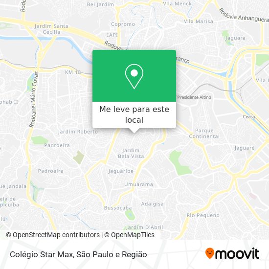 Colégio Star Max mapa