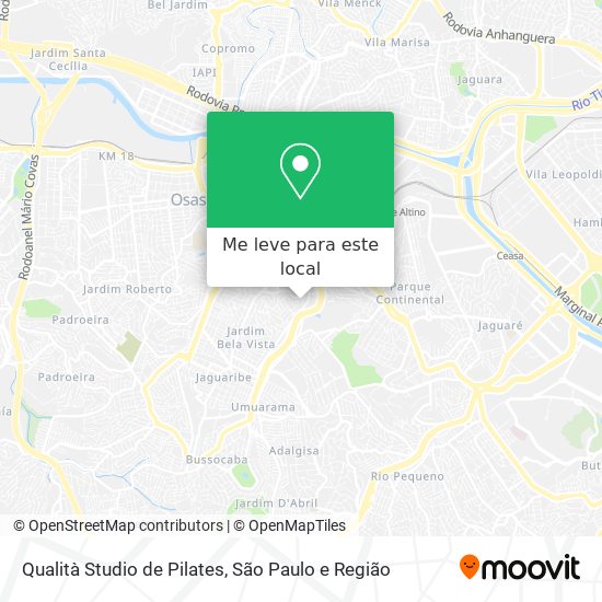 Qualità Studio de Pilates mapa