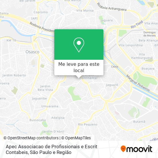 Apec Associacao de Profissionais e Escrit Contabeis mapa
