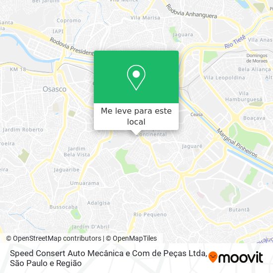 Speed Consert Auto Mecânica e Com de Peças Ltda mapa