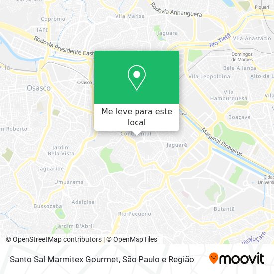 Santo Sal Marmitex Gourmet mapa