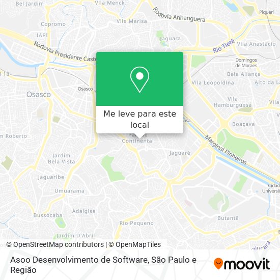 Asoo Desenvolvimento de Software mapa