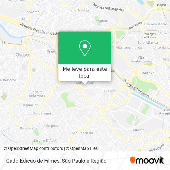 Cado Edicao de Filmes mapa