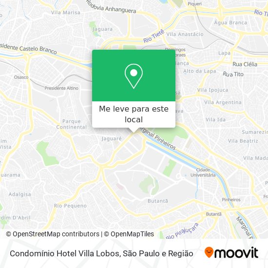 Condomínio Hotel Villa Lobos mapa