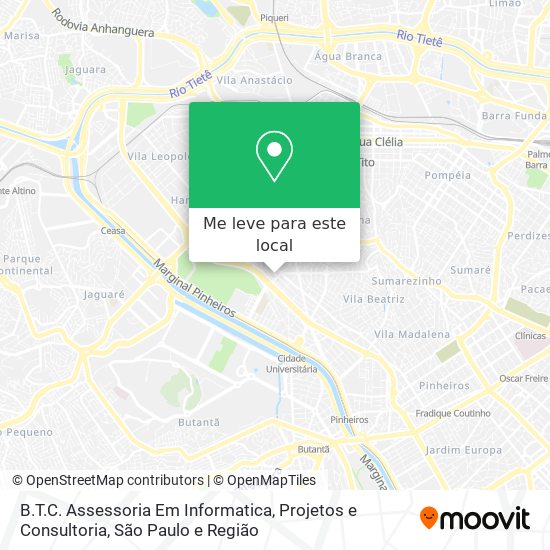 B.T.C. Assessoria Em Informatica, Projetos e Consultoria mapa