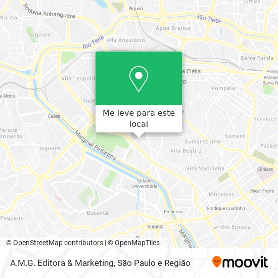 A.M.G. Editora & Marketing mapa