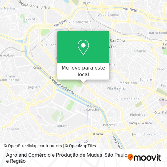 Agroland Comércio e Produção de Mudas mapa