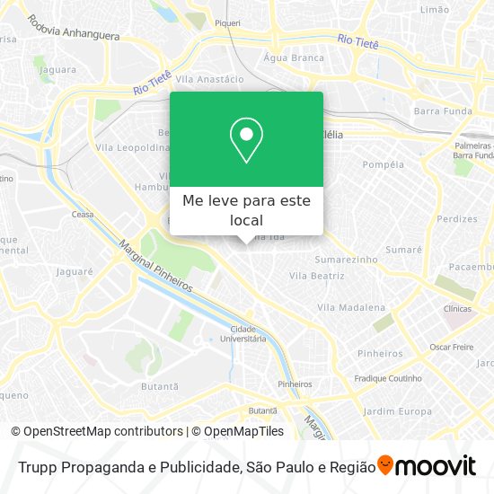 Trupp Propaganda e Publicidade mapa