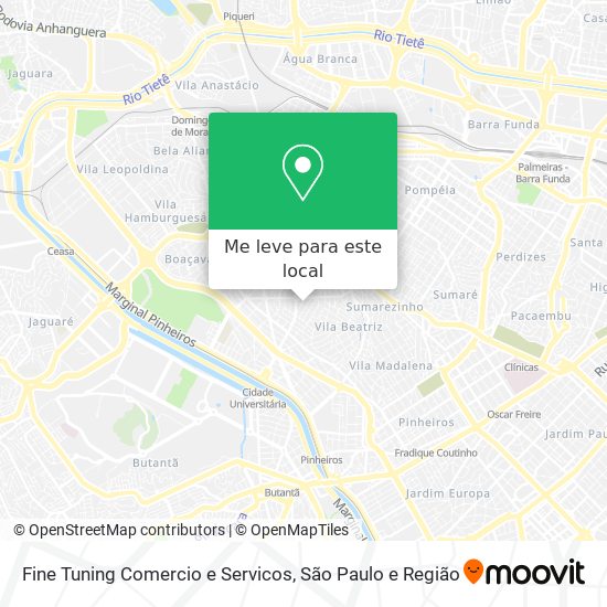 Fine Tuning Comercio e Servicos mapa