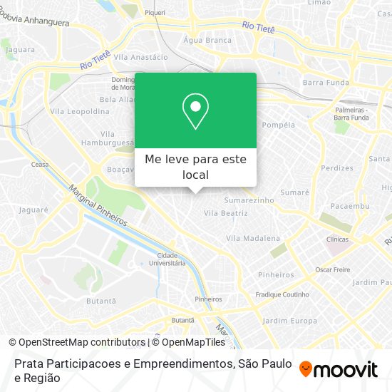 Prata Participacoes e Empreendimentos mapa