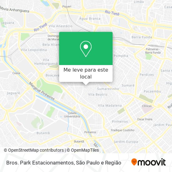Bros. Park Estacionamentos mapa