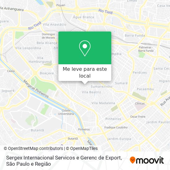 Sergex Internacional Servicos e Gerenc de Export mapa