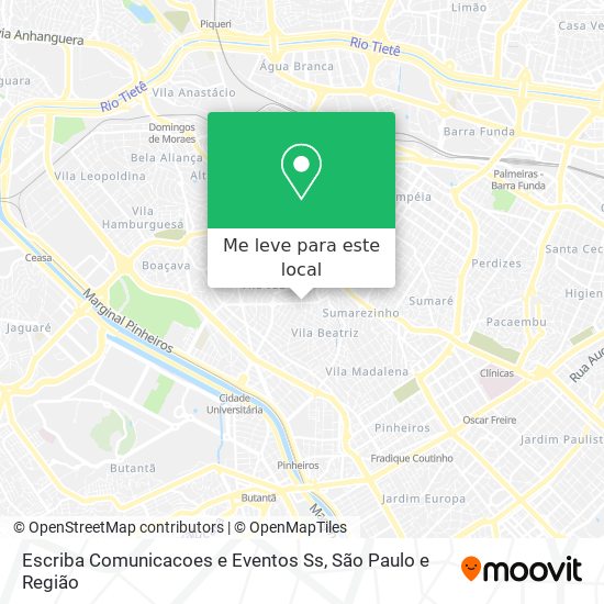 Escriba Comunicacoes e Eventos Ss mapa