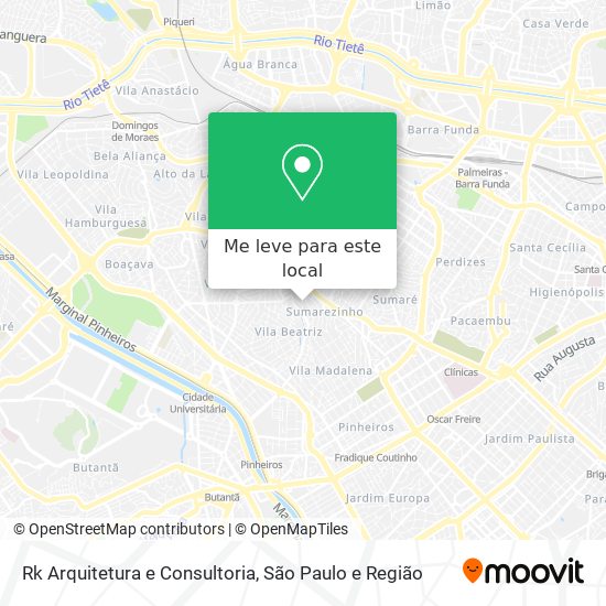 Rk Arquitetura e Consultoria mapa