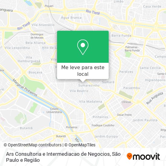 Ars Consultoria e Intermediacao de Negocios mapa