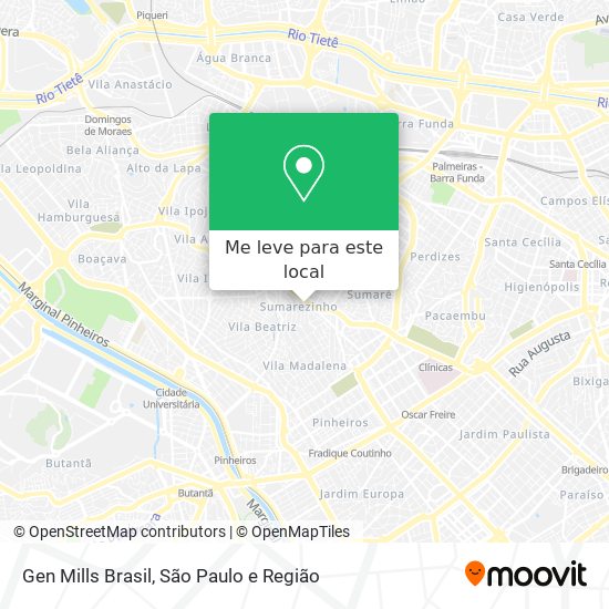 Gen Mills Brasil mapa
