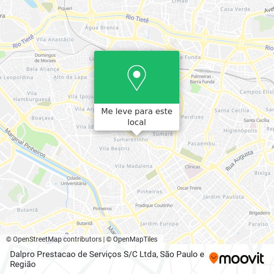 Dalpro Prestacao de Serviços S / C Ltda mapa