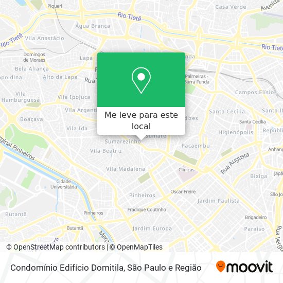 Condomínio Edifício Domitila mapa