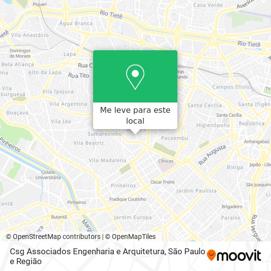 Csg Associados Engenharia e Arquitetura mapa