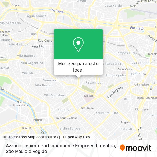 Azzano Decimo Participacoes e Empreendimentos mapa