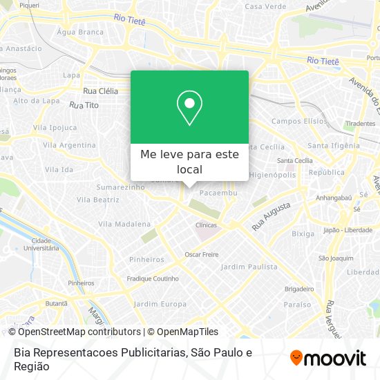 Bia Representacoes Publicitarias mapa