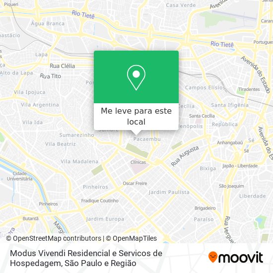 Modus Vivendi Residencial e Servicos de Hospedagem mapa